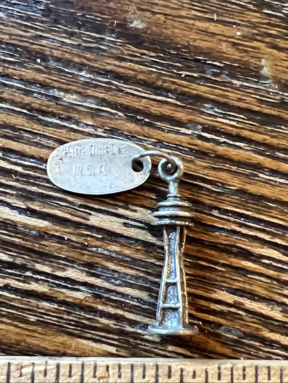Vintage Sterling Silver Seattle Space Needle Charm